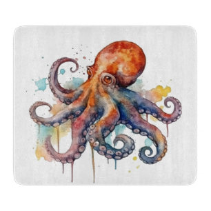 Planche À Découper Ocean Whimsy : Pieuvre Colorée
