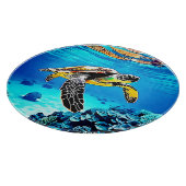 Planche À Découper Ocean's Embrace : Voyage de la tortue de mer (Coin)