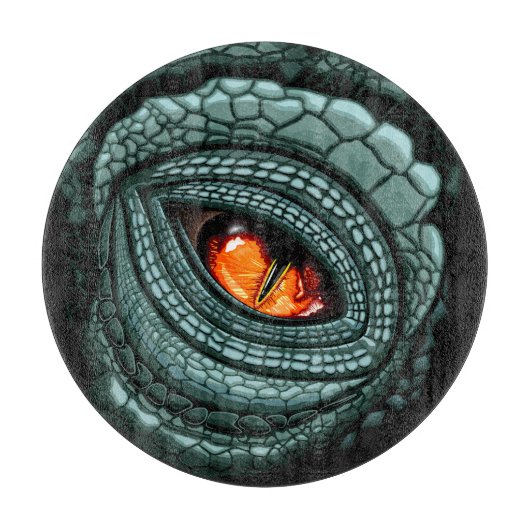 Planche À Découper Œil de prédateur reptile primitif (Devant)