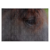 Planche À Découper Oeil D'Un Animal De Cheval Noir (Devant)