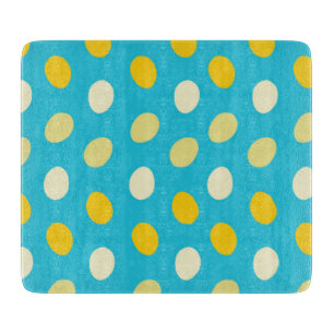 Planche À Découper Oeufs Colorés Bleu Blanc Jaune Nids d'Oiseaux Natu
