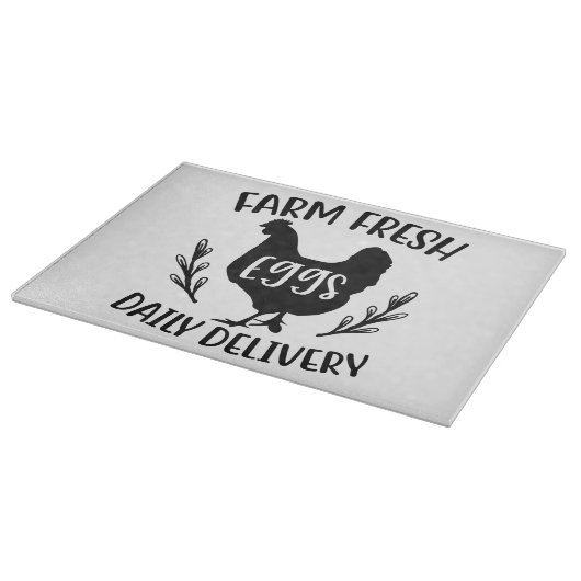 Planche À Découper Oeufs frais de ferme (Coin)