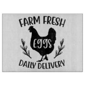 Planche À Découper Oeufs frais de ferme (Devant)