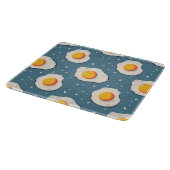 Planche À Découper Oeufs frits sur le bleu (Coin)