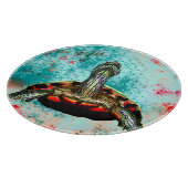 Planche À Découper Oeuvre Abstraite de tortue (Coin)