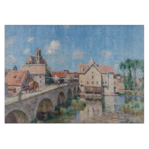 Planche À Découper OEuvre d'Alfred Sisley - Le Pont de Moret