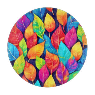 Planche À Découper Œuvre d'art Bright Leaf