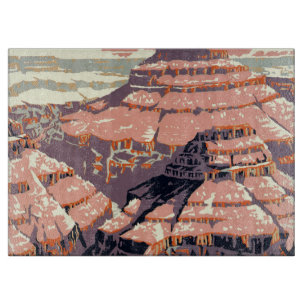Planche À Découper Œuvre d'art d'affiche vintage du Parc national du
