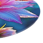 Planche À Découper Oeuvre d'art en fleurs éthérées (Coin)