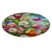 Planche À Découper OEuvre florale/printanière (Coin)