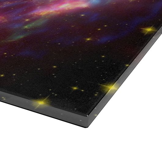 Planche À Découper Oeuvre graphique Wolf, Arrière - plan cosmique vio (Coin)