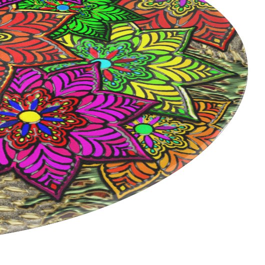 Planche À Découper Office de la charcuterie Bouquet de Noël (Coin)