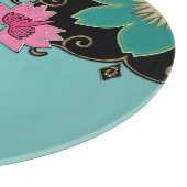 Planche À Découper Office japonais de charcuterie Art Nouveau Rosette (Coin)