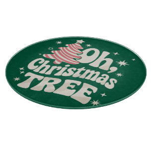 Planche À Découper Oh Sapin Lumineux Joyeux Noël Xmas