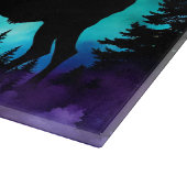 Planche À Découper Oie dans la forêt Pleine lune (Coin)
