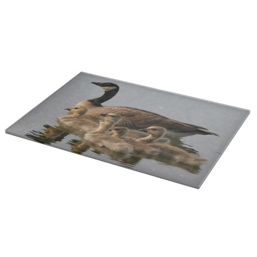 Planche À Découper Oie de mère et ses oisons (Coin)