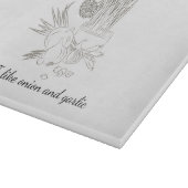 Planche À Découper Oignon ail vintage simple (Coin)