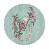 Planche À Découper Oiseau blanc - Fleurs de cerisiers Charcuterie Boa (Devant)