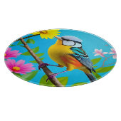 Planche À Découper Oiseau chanteur vibrant perché sur une branche fle (Coin)
