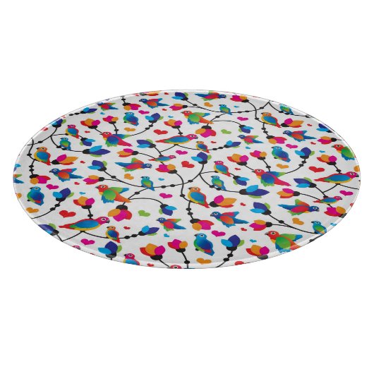 Planche À Découper oiseau coloré mignon de perroquet (Coin)