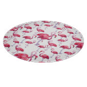 Planche À Découper Oiseau d'aquarelle de Flamant rose exotique (Coin)