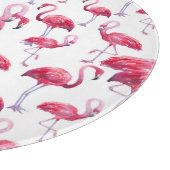 Planche À Découper Oiseau d'aquarelle de Flamant rose exotique (Coin)