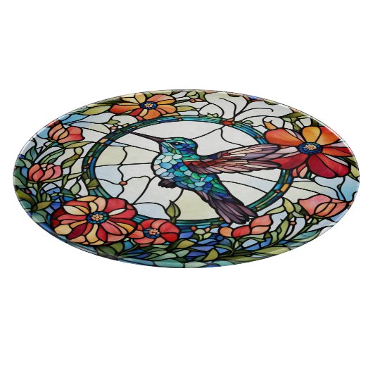 Planche À Découper Oiseau de colibri Faux en verre tendu (Coin)