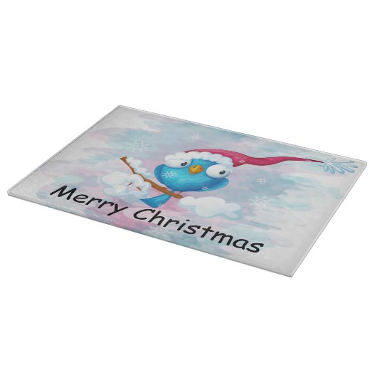 Planche À Découper Oiseau de Noël (Coin)