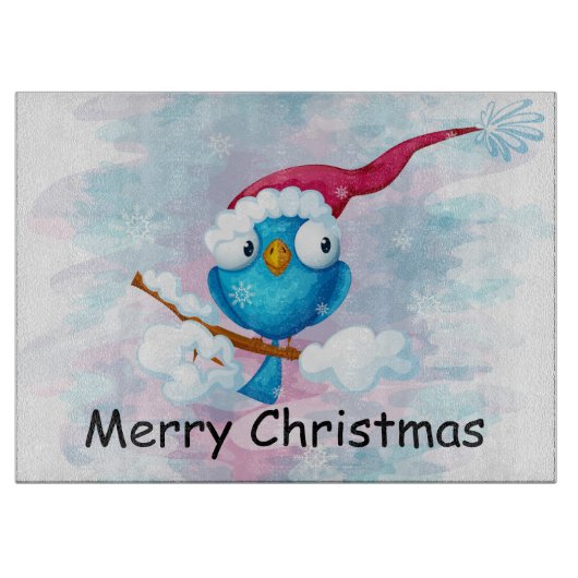 Planche À Découper Oiseau de Noël (Devant)