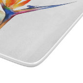 Planche À Découper Oiseau de paradis fleur exotique clair aquarelle (Coin)