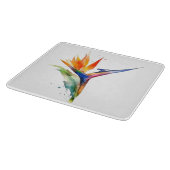 Planche À Découper Oiseau de paradis fleur exotique clair aquarelle (Coin)