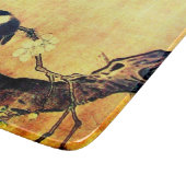 Planche À Découper OISEAU DE PRINTEMPS ET FLEURS JAUNE Brown (Coin)