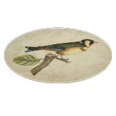 Planche À Découper Oiseau jaune et vert été perché sur une petite (Coin)