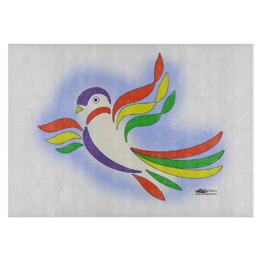 Planche À Découper Oiseau stylisé Pigeon (Devant)