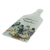 Planche À Découper Oiseaux boisés enchantés Dove Swirl Personnalisé (Coin)