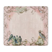 Planche À Découper Oiseaux boisés enchantés Dove Swirl Personnalisé (Devant)