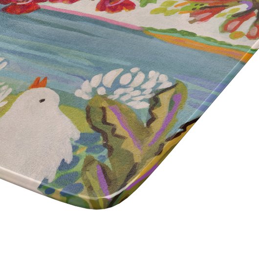 Planche À Découper Oiseaux dans le jardin (Coin)