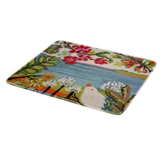 Planche À Découper Oiseaux dans le jardin (Coin)