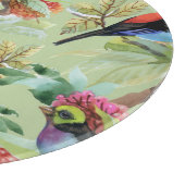 Planche À Découper Oiseaux de fleurs d'été : Motif tropical (Coin)