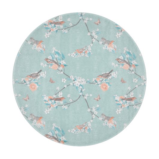 Planche À Découper Oiseaux et fleurs (Devant)