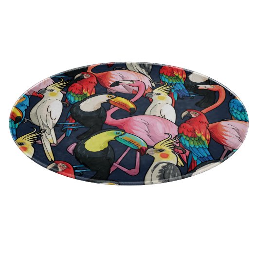 Planche À Découper Oiseaux exotiques (Coin)