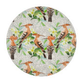 Planche À Découper Oiseaux exotiques sur dentelle (Devant)