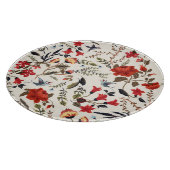 Planche À Découper Oiseaux & Fleurs : Conception Florale transparente (Coin)