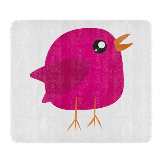 Planche À Découper Oiseaux mignons pour enfants (Devant)