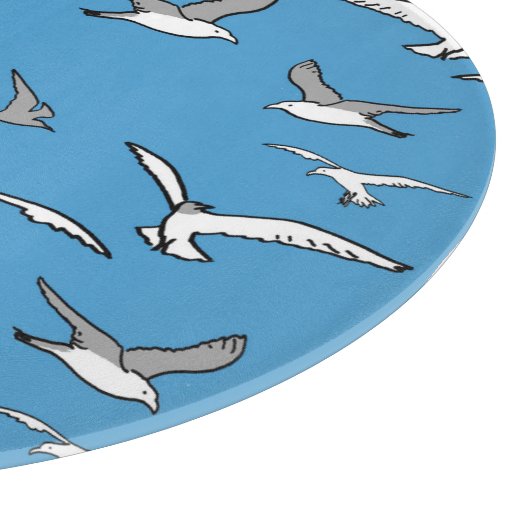 Planche À Découper Oiseaux - un troupeau de mouettes (Coin)