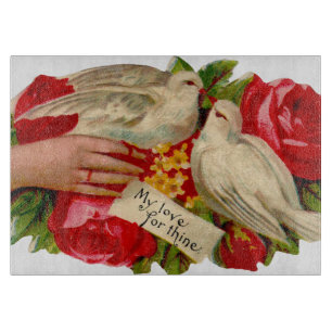 Planche À Découper Oiseaux vintages Victorian Love Dove Art classique