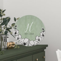 Olive Green Magnolia Fleur Custom