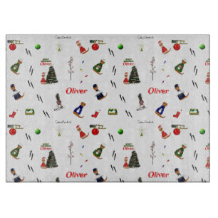 Planche À Découper Oliver La Loutre Noël Motif Aléatoire