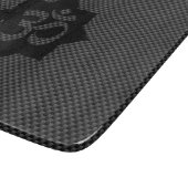 Planche À Découper OM Symbole Lotus Spiritualité en fibre de carbone (Coin)