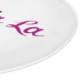 Planche À Découper Ooh La La Script Magenta (Coin)